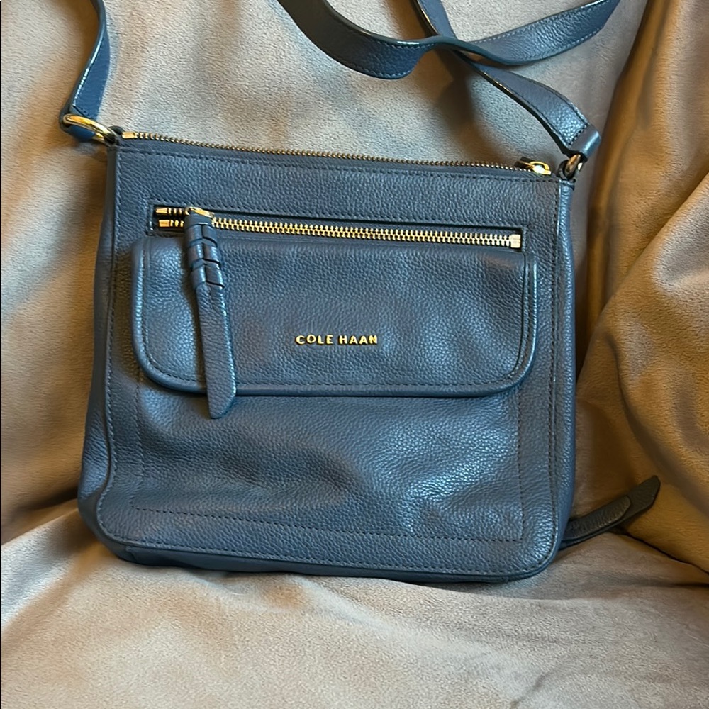 Cole Haan Slate Leather Crossbody Bag